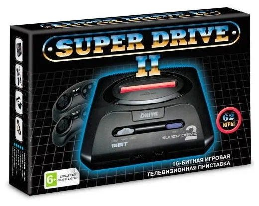 Игровая Приставка Sega Super Drive 2 (628 встроенных игр) Черная ...