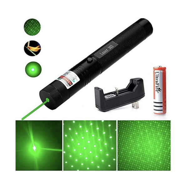 Лазерная указка зеленый луч Green Laser 303, черная - купить с ...
