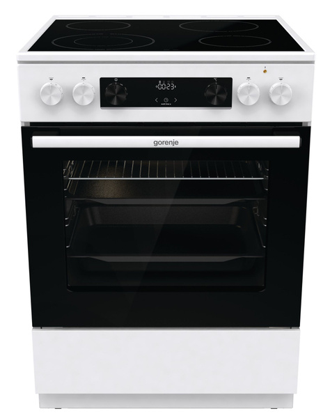 Плита электрическая Gorenje GECS6C70WC белый/черный, отдельностоящая ...