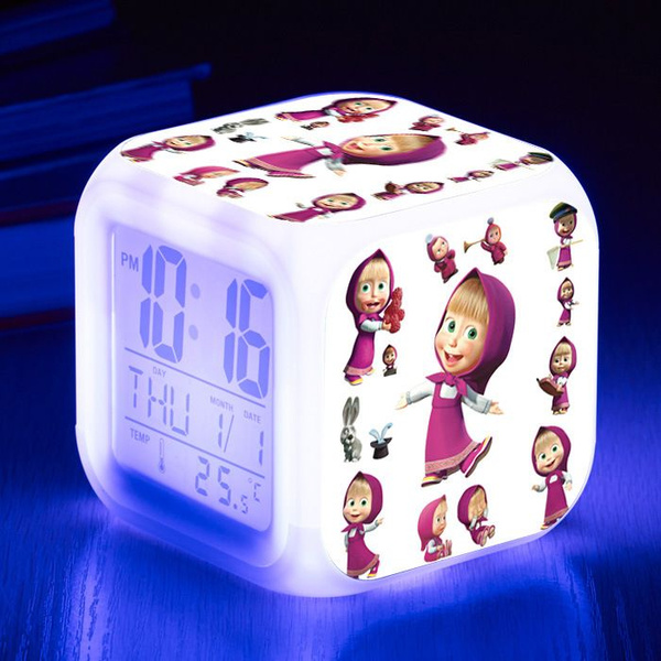 Электронный будильник из мультфильма,Маша и медведь,clock купить по ...