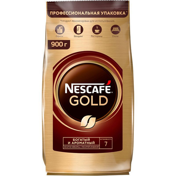 Кофе растворимый Nescafe Gold 900 гр - купить с доставкой по выгодным ...