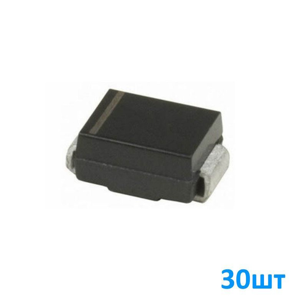 S1M, Диод выпрямительный, 1000В, 1А, корпус SMA, набор 30шт - купить с ...