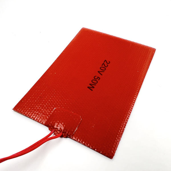 Нагревательная пластина 150х100мм (220V-50W, 1000 Ом, силиконовая), LFH ...