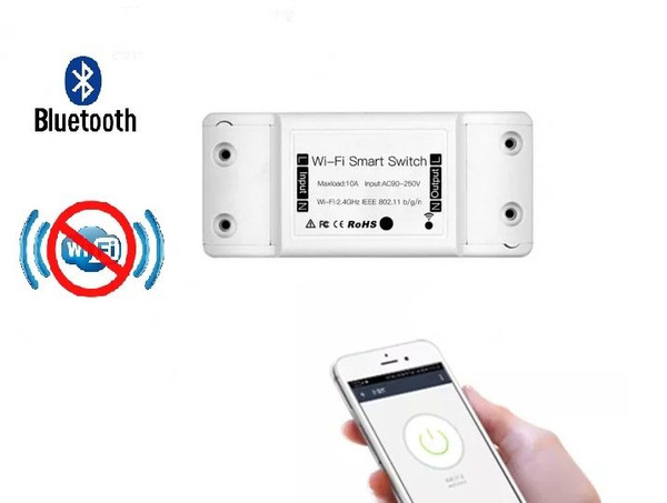 Bluetooth реле 220V 10А, Moes, беспроводной выключатель, только ...