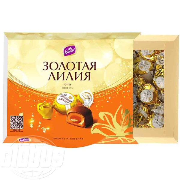 Набор конфет Konti Золотая лилия Toffee, 175 г - купить с доставкой по ...