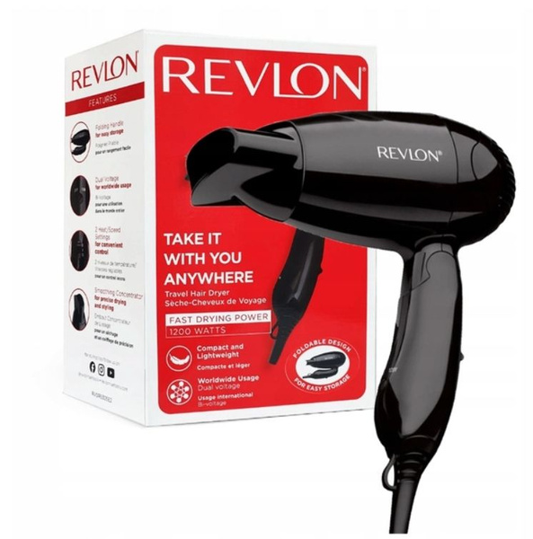Набор для укладки волос revlon Фен дорожный RVDR5305E складная ручка11 ...