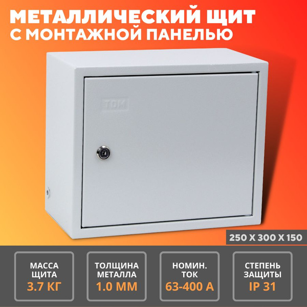 Щит распределительный навесной ЩРН, навесной металлический бокс c ...