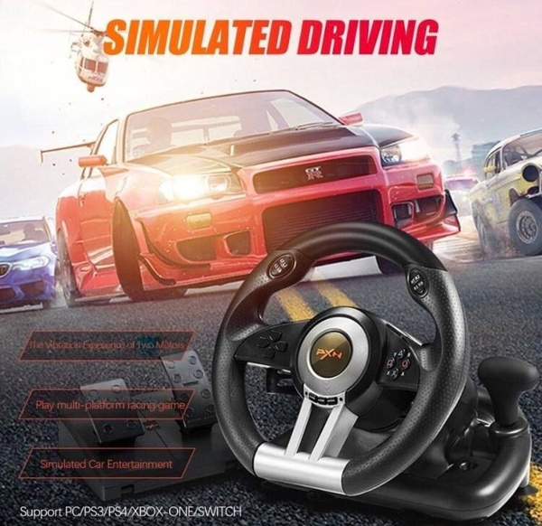 Игровой руль PXN V3 Pro для ПК, Гоночный симулятор вождения с педалями ...