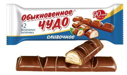 Батончик шоколадный Обыкновенное чудо Сливочное, 55 гр.*24шт. - купить ...
