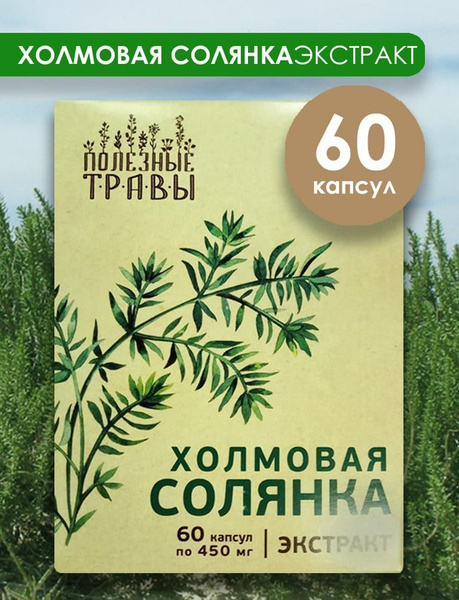 Холмовая солянка, экстракт 60 капсул Пчела и человек - купить с ...