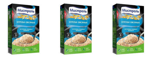 Мистраль Отруби Овсяные 400 г 3 уп. - купить с доставкой по выгодным ...