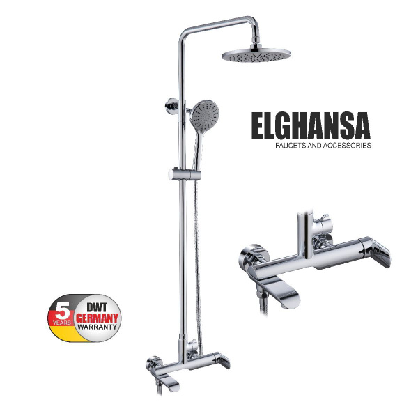 Высокая душевая система Elghansa 2307739-2L (Set-16-New) с ABS верхним ...