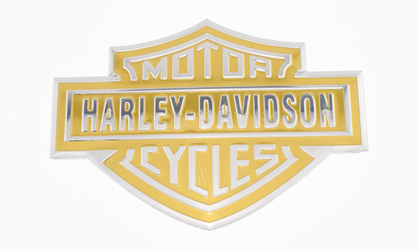 Алюминиевая эмблема Harley Davidson желтый - купить по выгодным ценам в ...