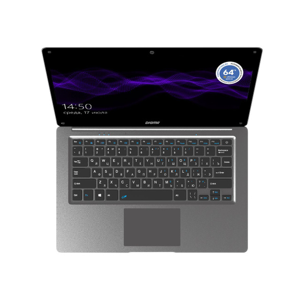 Ноутбук Digma EVE 14 C415 Dark Grey (ES4061EW), темно-серый купить по ...