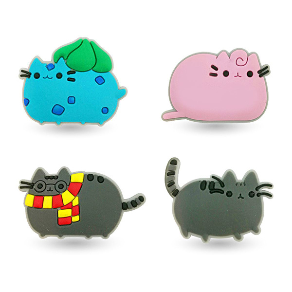 Кот Пушин Pusheen Cat набор значков 4 шт. брошь на одежду рюкзак ...