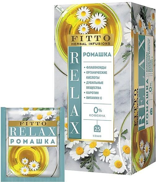 Fitto, чай травяной Relax. Ромашка, 25 пакетиков, 32 г - купить с ...