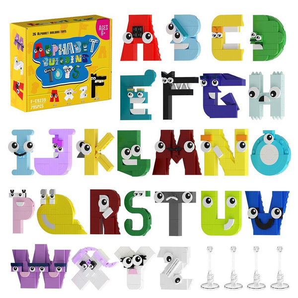 Алфавит лора Строительная игрушка,Модель прописных букв ABC Alphabet ...