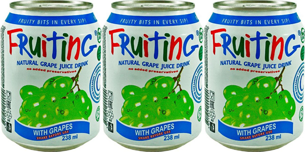 Напиток сокосодержащий Fruiting из натурального виноградного сока с ...