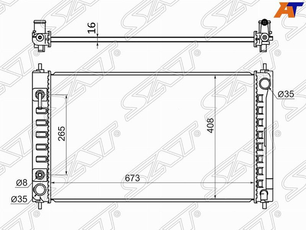 Радиатор Nissan Teana 08-20 / Altima 06-
