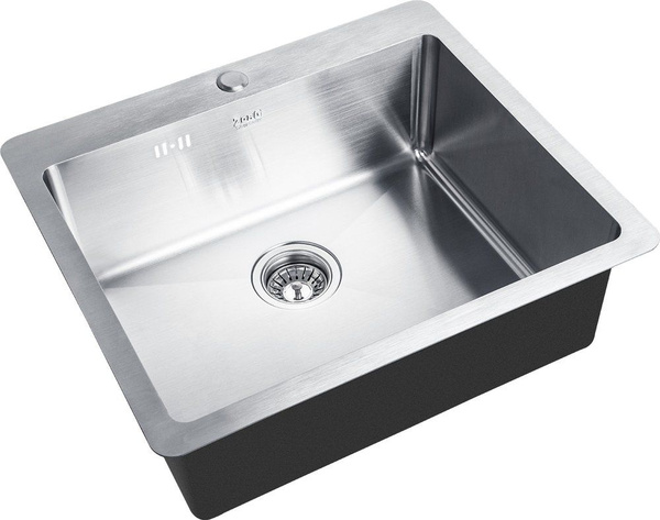 Мойка кухонная Zorg Inox HD 5951 металлическая, 59x51, квадратная ...