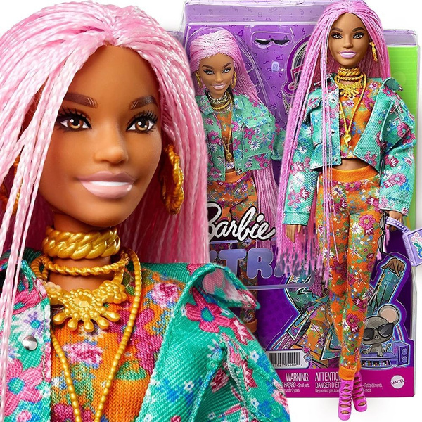 Кукла Барби Экстра - Розовые дреды (Barbie Extra Doll 2021 Pink braids ...