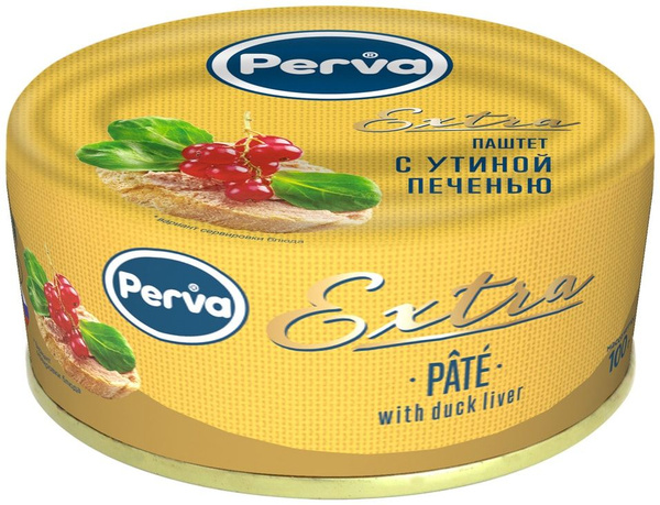 Паштет Perva Extra с утиной печенью 100г - купить с доставкой по ...