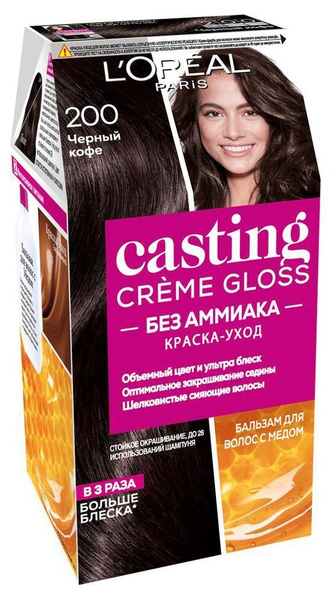 Краска для волос Casting Creme Gloss Без аммиака 200 Черный кофе ...