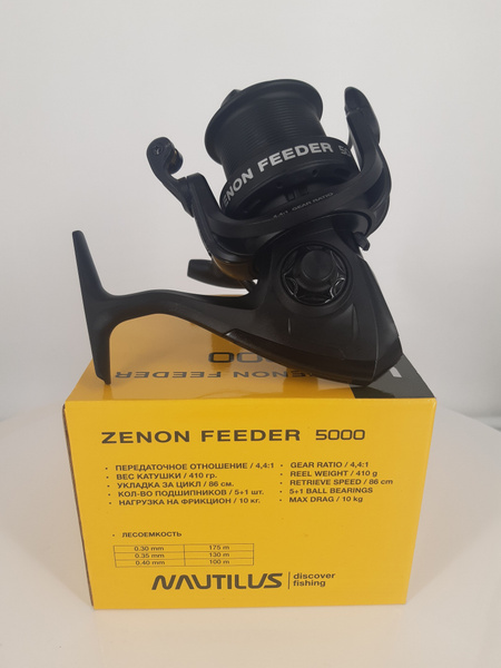 Катушка Nautilus Zenon Feeder, Безынерционная, 5000, Передний фрикцион ...