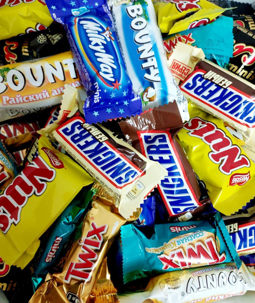 РљРѕРЅС„РµС‚С‹ Mars snickers Twix Bounty Milkyway