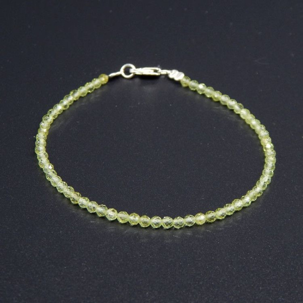 Браслет из хризолита 100 КАМНЕЙ Б6802-109. Браслет из натуральных ...