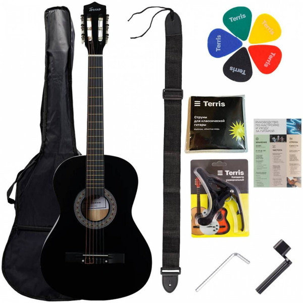 Набор начинающего гитариста - TERRIS TC-BK Starter Pack, классическая ...