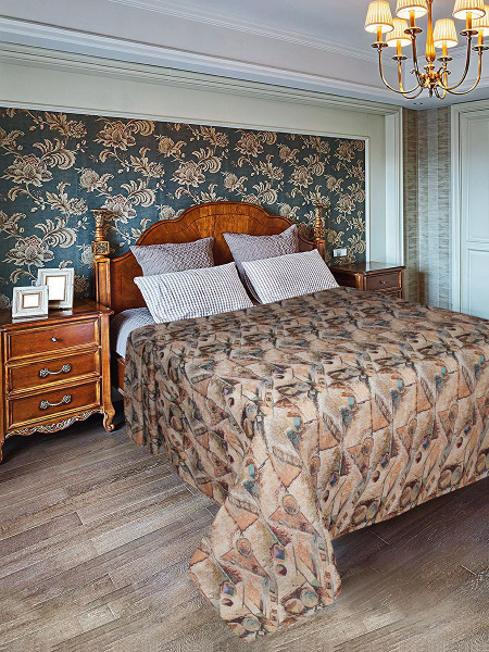 Покрывало ДОМДЕКОРМАРКЕТ гобелен жаккард 220x 200 см - купить по ...