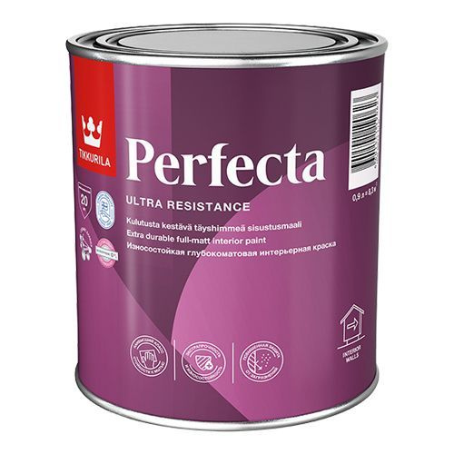 Краска Tikkurila для стен и потолка Perfecta База A, 0.9 л Гладкая ...