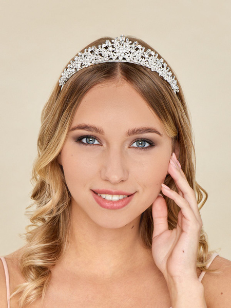 Диадема для невесты свадебная, вечерняя "Беверли", корона для девочки ...