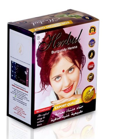 Индийская хна для волос Herbul Burgundy Henna 60 грамм - цвет бургунди ...