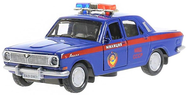 Машина металл ГАЗ-2401 ВОЛГА полиция 12 см - купить с доставкой по ...