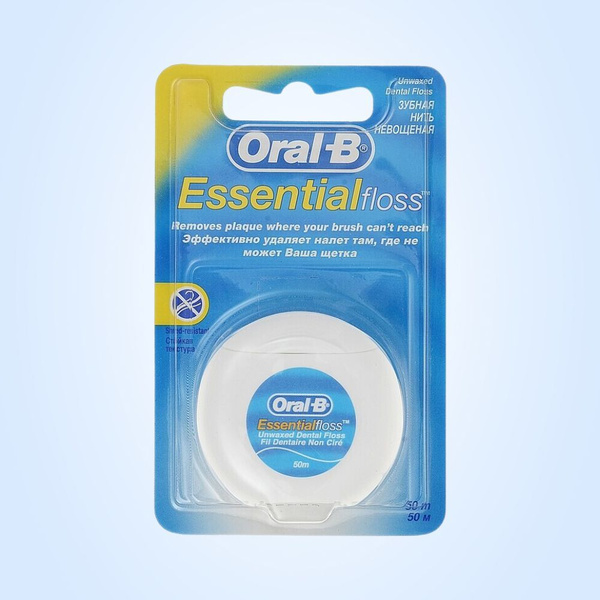 Нить невощеная Oral-B Essential, 50 м купить на OZON по низкой цене ...