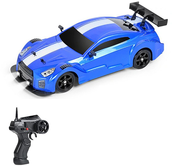 Радиоуправляемая машина для дрифта HB Nissan GTR (4WD, свет, пар, акб ...
