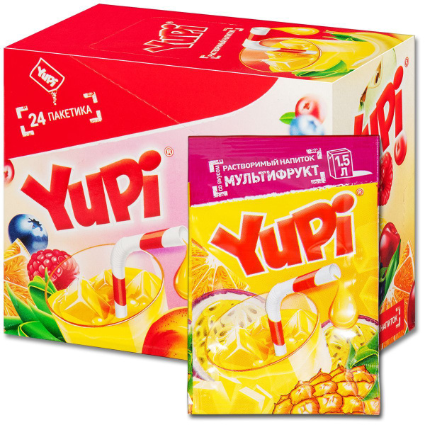 Растворимый напиток YUPI (Юпи) Мультифрукт, 24 шт. - купить с доставкой ...