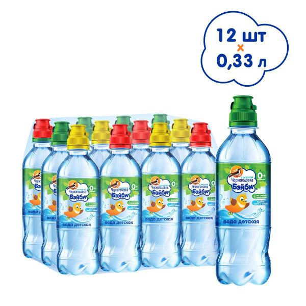 Вода детская ЧЕРНОГОЛОВКА Бэйби негазированная, 12 шт по 0,33 л, ПЭТ ...