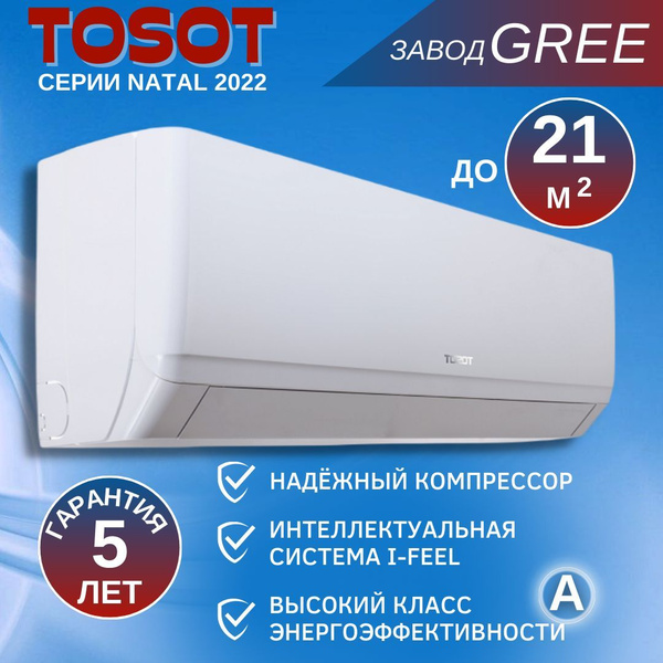 Сплит-Система TOSOT NATAL T07H-SnN2 настенный кондиционер для ...