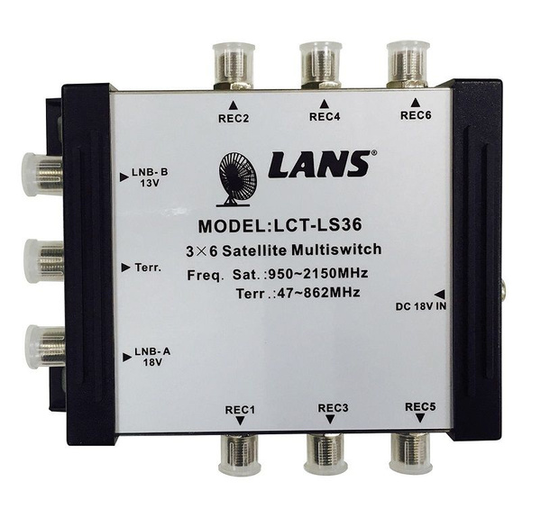 Мультисвитч оконечный Lans LCT-LS36 - купить с доставкой по выгодным ...