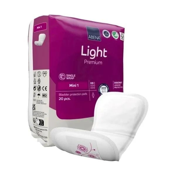 Прокладки урологические ABENA Light Mini, размер 1, 20 шт, 2 капли, для ...
