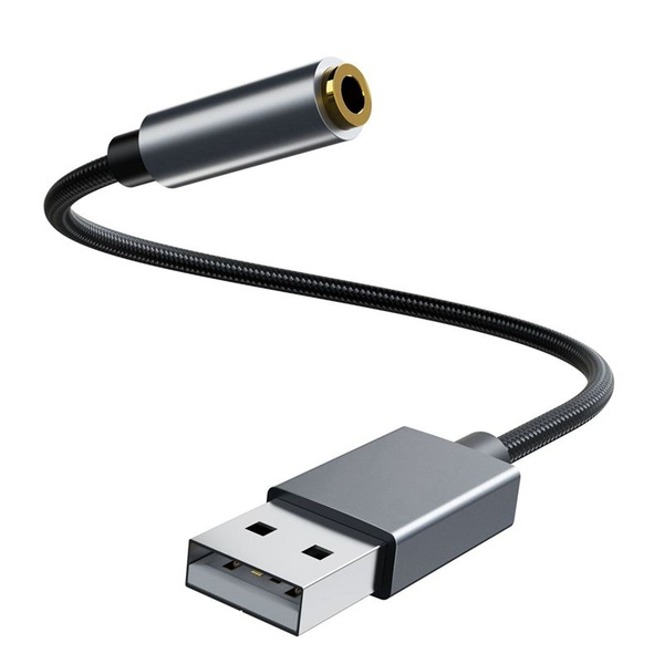 Адаптер USB На Разъем 3,5 Мм Для Наушников EarPods, Компьютера ...