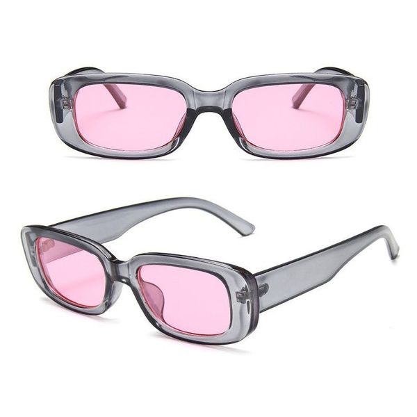 Очки солнцезащитные прозрачный серые с розовой линзой - купить с ...