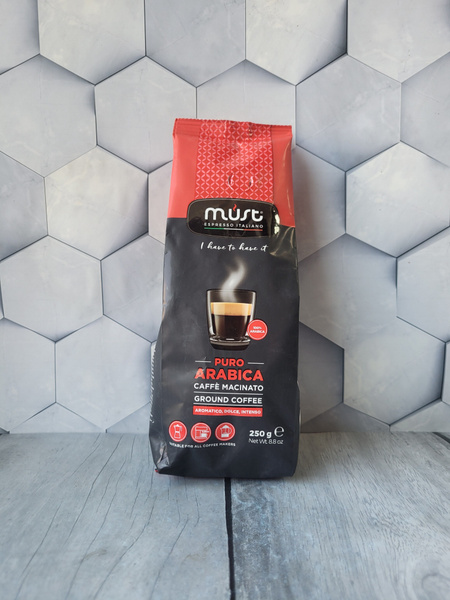 Ме Чанг 100% Арабика, 0,5 кг.. Кофе молотый must Pure Arabica.