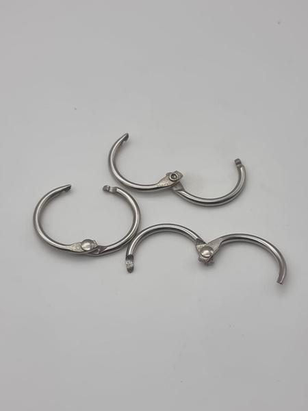 Разъемные никелированные кольца 25 мм - купить с доставкой по выгодным ...