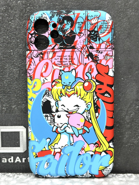 Светящийся чехол-накладка для Iphone 11, Айфон 11 LUXO/KAWS/Sailor moon ...