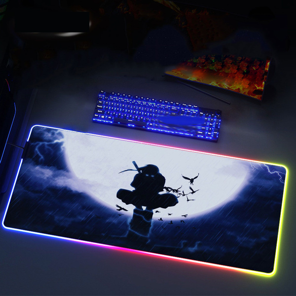 NARUTO SHIPPUDEN Игровой коврик для мыши Светящийся коврик для мыши, XL ...