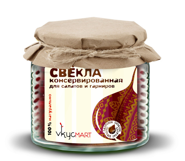 Свекла консервированная для салатов и гарниров 350 г ТМ ВКУСМАРТ ...